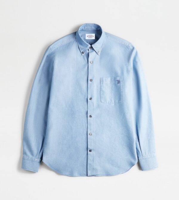 Sky Blue Long Sleeve Shirt – Elegant & Versatile